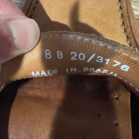 Womens Mercanti Florentini Brown Leather Shoes Driving Loafers‎ Size 8 B GUC - Picture 6 of 6